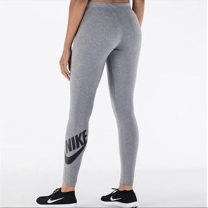 Grey cotton Nike leggings
